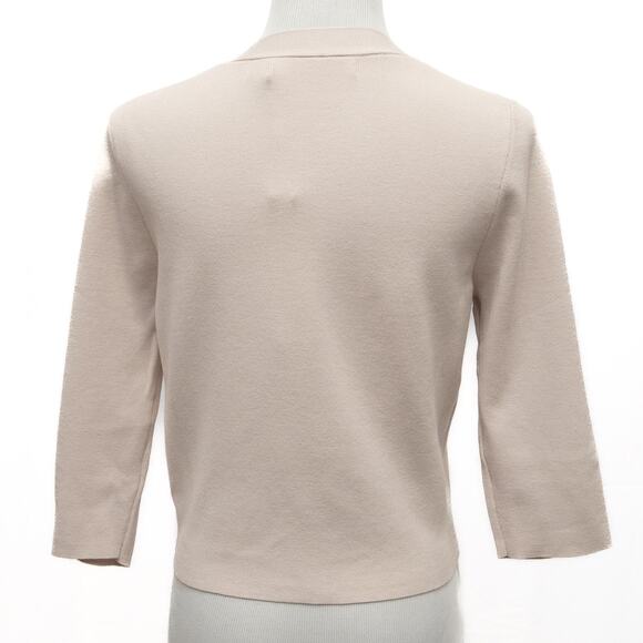 Revolve One Grey Oatmeal Day Mohair Blend Button Up Cardigan Size Small - Picture 3 of 11